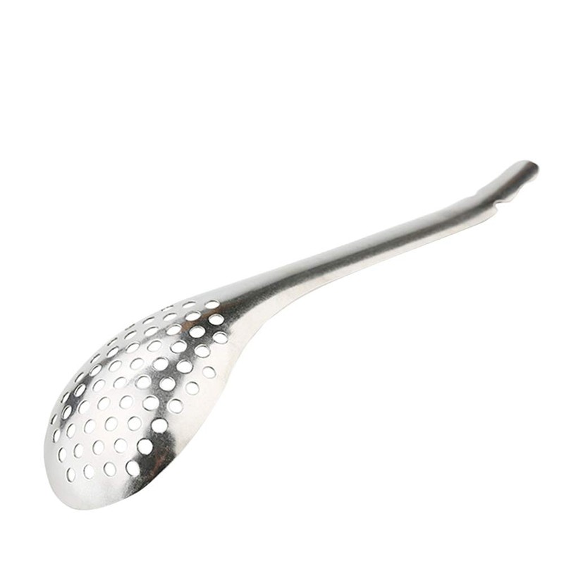 GeKLok Caviar Spoon, Egg Strainer, Spoon Filter, Stainless Steel Strainer