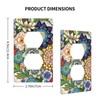Boho Floral Botanical Mandala Decorative Outlet Cover Single Duplex Light
