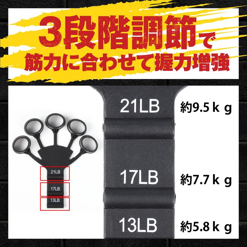 Catsobat Hand Grip, Power Finger Grip, Set of 2, Finger