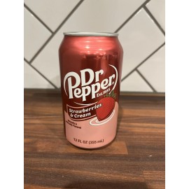 Dr Pepper ALL NEW 2023 Dr Pepper Strawberries & Cream SINGLE 12oz Can Sealed Free Ship