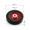 QWORK 2 Pack 6" x 1.5",1/2" Axle, Premium Rubber Wheel