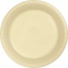 Small 7" Plastic Disposable Plates -Vibrant Solid Colors Appetizer Dessert