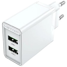 Watio Wave Ladegerät - Wandladegerät 18 W mit 2 USB-A-Anschlüssen und einem Ausgang von 3 A. Ideal für schnelles und effizientes Laden von mobilen Geräten