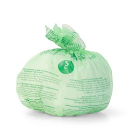 Brabantia PerfectFit Bags S Sacchetti per Spazzatura Compostabili, 6L, Verde, Rotolo da 10 Sacchetti