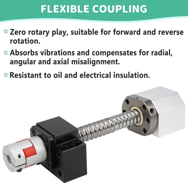 Shaft Coupling 10 mm to 10 mm Waves Flexible Elastic