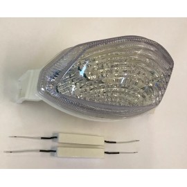 Clear Alternatives 05-06 GSXR 1000 LED Clear Rear Tail Light Integrated+LED Signal Boards 2005 2006