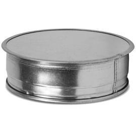8" Inch Galvanized Steel Tee Cap - Round Vent Cover - Dryer Duct End Cap - Metal Plug - Indoor/Outdoor Pipe Cover - Roof Vent Cap - Exterior Exhaust HVAC Ducting System Guard - Flue Pipe Seal
