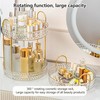 360° Rotating Cosmetic Display Case, 2-Tier Large Capacity Makeup Organizer