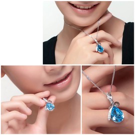 Josepha Lorraine Women's Teardrop Necklace in 6 Colors