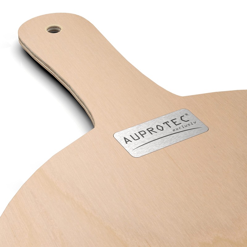 AUPROTEC Heiko Pizza Shovel Wooden Pizza Board Birch Polished Set
