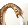 NDZZQBPGO Gold Swan Bathroom Sink Faucet Copper Basin Faucet Deck