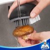 MR.SIGA Fruit and Vegetable Cleaning Brush, Pack of 2, Black