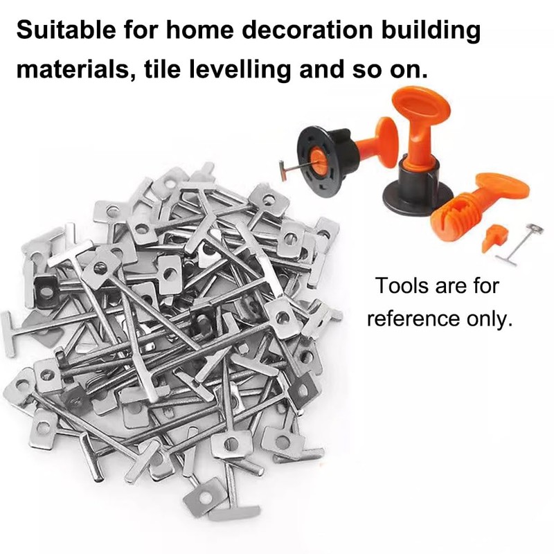 T-Pins Replacement Steel Needles Tile Leveling System, 1.5mm Tile Leveling