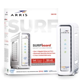 ARRIS® Surfboard® SB6190 Cable Modem, White