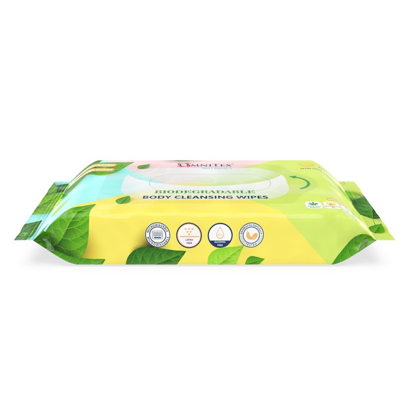 40x Omnitex Biodegradable Extra Large & Extra Thick Body Cleansing