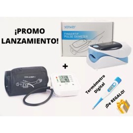 Monitor de Presión Arterial | Baumanómetro de Brazo con Alimentación USB o Pilas | Color Blanco