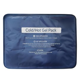 Hot & Cold Gel Packs, Larger 11.8”x15.75” for Injuries – Pain Relief for Shoulders, HIPS, Knees, Back, Muscle Strains, Migraines, Surgery & Postpartum Recovery, Leak-Proof Durable Design, Blue