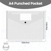 Clear Plastic Wallets A4 Plastic Folders 20 Pack, Punched Pockets