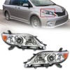 Silscvtt Headlights Front Head Lamps Replacement for 2011-2018 Toyota Sienna