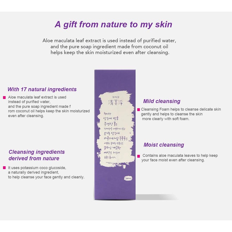 Chungmijung Aloe Maculata Cleansing Foam