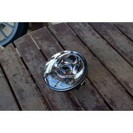 5.75" LED Headlight Unit Chrome Plated D-2075