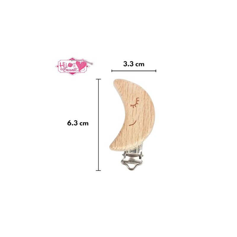 Clips para Chupón de Madera, Diferentes Figuras, Insumos DIY 5