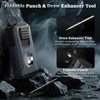 Torch Lighter Built-in Cutter, Punch, Holder, and Draw Enhancer Tool,