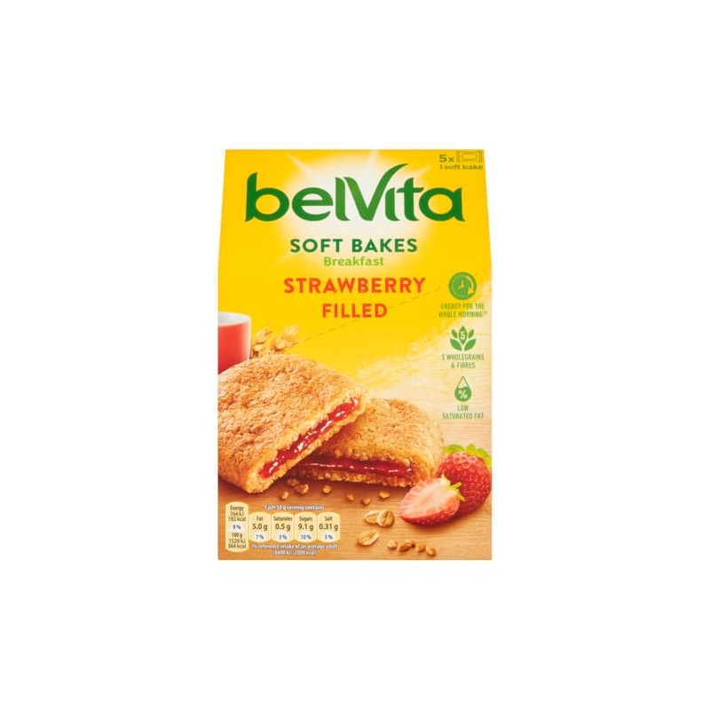 Belvita Soft Filled Strawberry 5 x 40g