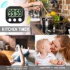 Kitchen Timer, Kitchen Timers for Cooking, Digital Visual Timer Magnetic