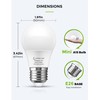 L LOHAS LED Refrigerator Light Bulb, 40W Equivalent 120V A15