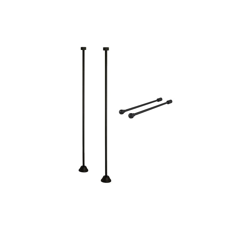 Kingston Brass CCK480 Vintage Straight Supply Line with Wall Bracket