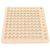 Wooden Multiplication Board Educational Multiplication Game Board for Learning Teaching