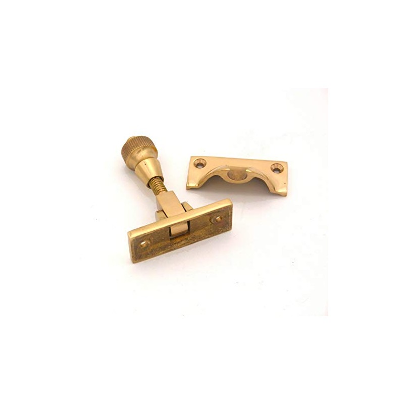 Solid Brass Brighton Victorian Brass/Chrome SASH Screw Down Wedge Window
