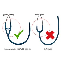 (Stethoscope Binaural) Replacement Tube by Reliance Medical fits Littmann® Cardiology III® Stethoscope - TUBING (CARIBBEAN BLUE)