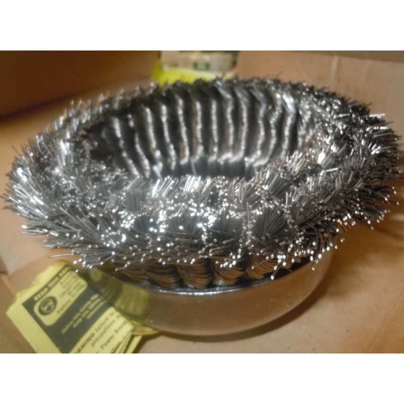 Weiler 12636 6" Double Row Wire Cup Brush