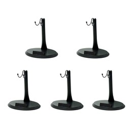 NANSHINE 5 Pcs Action Figure Stand 1/6 Scale Model Stand 12 inch, Black Holder Support Base Bracket for Model, Action Figure Base Display Stand U Type Simple Packaging- Detachable Adjustable Height