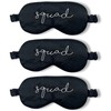 3 Pack: Satin Sleep Mask - 3 Squad (Black)