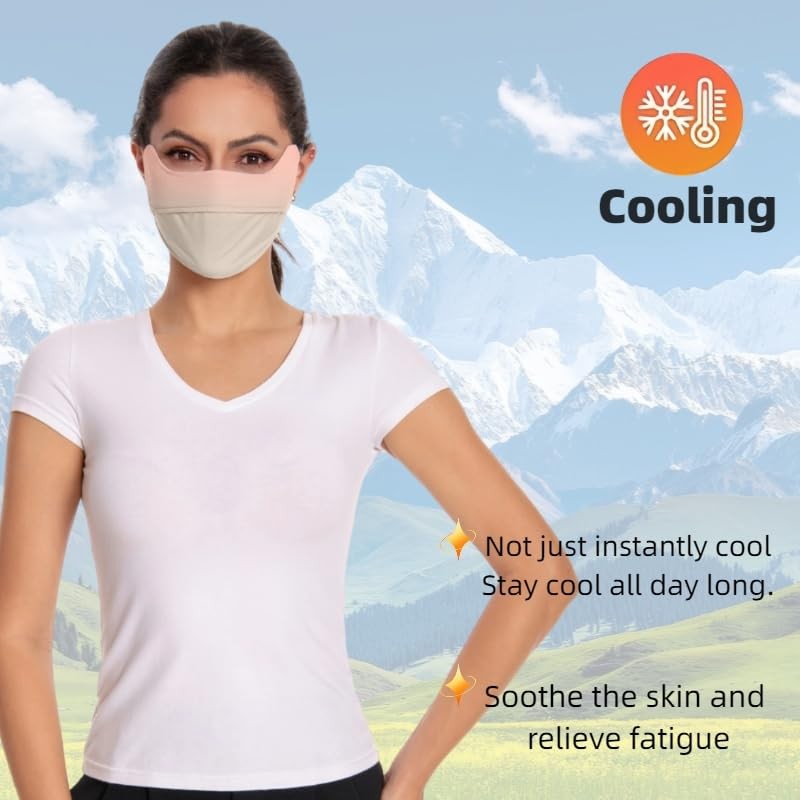 SPGOLF UPF 50+ Sun Protection Face Mask, UV Neck Gaiter