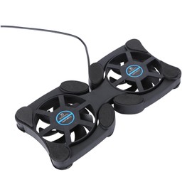 SEWACC Portable Foldable Laptop Cooler USB Notebook Cooling Mat with Dual Fans Lightweight Space Saving Laptop Stand High Airflow Cooling Pad for Efficient Heat Dissipation