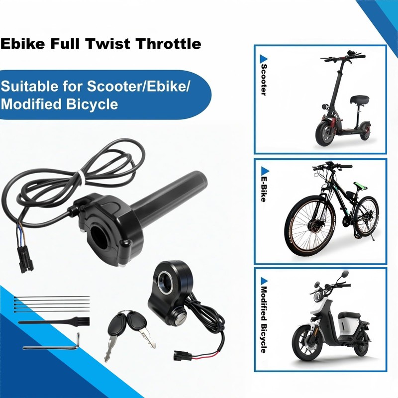 Surron Throttle for Ridstar Q20, Full Twist Throttle with Rolling
