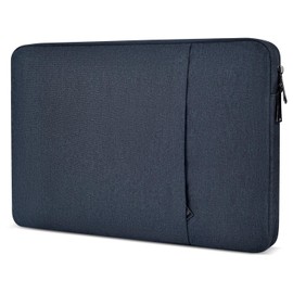 18.5 inch Portable Monitor Sleeve, Padded Shockproof Protective Carrying Case Bag with Accessory Pocket, Water-Resistant Computer Display Bag for 18-18.5" Portable Monitors -Navy Blue