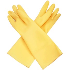 SUNRISE Carnation Latex Glove for Dish Washing/Cleaning/Multi Purposes #400 (1)