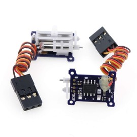 AGFRC Micro Linear Servo - 2PCS Upgrade 9mm 1.5g Digital Linear Coreless Tail Servo for Mini Aircraft (JR-Left & Right)