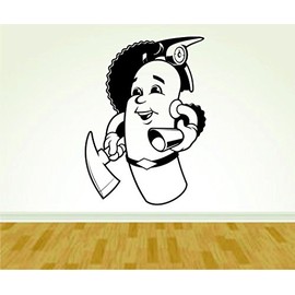 Firefighter Fireman Fire Extinguisher Version 107 Decal Sticker Wall Boy Girl Firefighter07OCC4 20x28