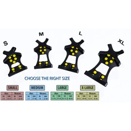 Limm Crampons Ice Walking Traction Cleats - Medium Lightweight Ice Cleats for Snow & Ice - Anti Slip Shoe Grips Quickly & Easily Over Footwear - Portable Ice Grippers for Shoes and Boots