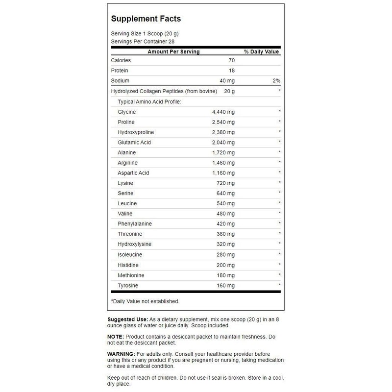 Swanson Collagen Peptides Unflavored 19.75 oz Pwdr