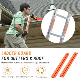 Ladder Stabilizer for Gutters & Roof, Ladder Guard Ladder Safety Covers Fits Extension Ladders with 1” Wide Offset “T”, Anti-Slip Scratch Protection Ladder Bumper Ladder Corner Protector