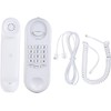 Domary Portable Corded Telephone Phone Pause/Redial/Flash Wall Mountable Base Handset