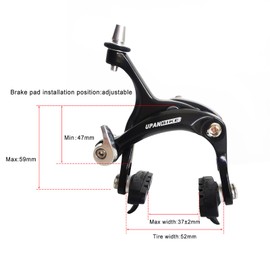 UPANBIKE Road Bicycle Fixed Gear Bike Aluminum Alloy Front Rear Caliper Brake