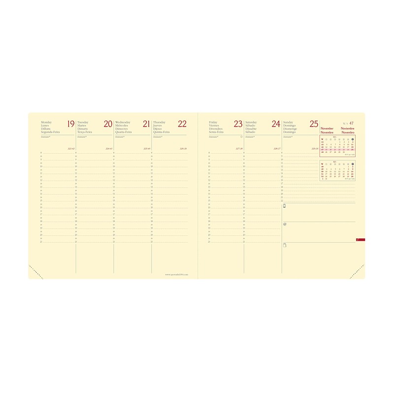 Quo Vadis 905491Q 13 Month Diary Executif Prestik Dec 23